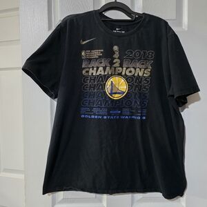 Nike Golden State Warriors 2018 "Back 2 Back" Champions T-shirt